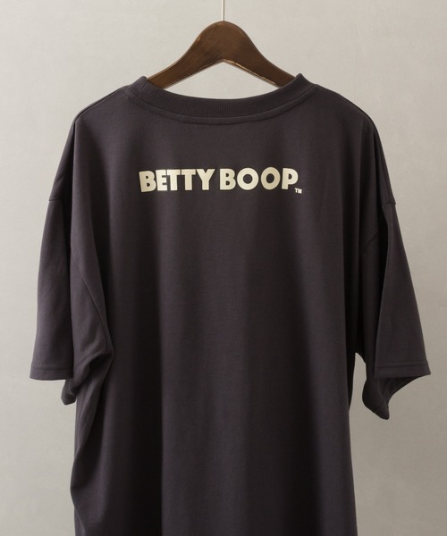 SpRay（スプレイ）の「リボンBETTY Tシャツ BettyBoop ベティちゃん（Tシャツ/カットソー・レディース・チャコールグレー/ブラック/オフホワイト・FREE）」の10枚目の写真