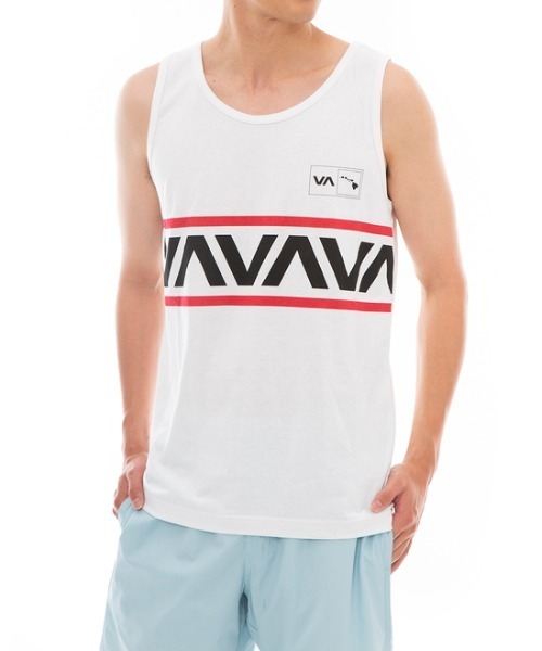 RVCA（ルーカ）の「RVCA メンズ  VA BANDED HAWAII TANK タンクトップ【2023年春夏モデル】/ルーカ（タンクトップ・メンズ・ホワイト/ブラック・SMALL/MEDIUM/LARGE/X-LARGE）」の2枚目の写真