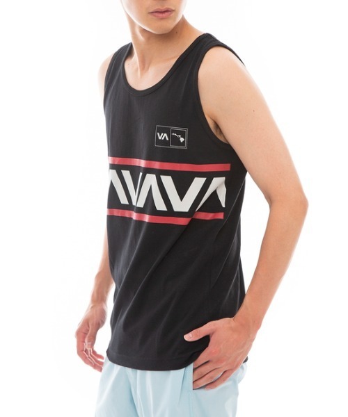 RVCA（ルーカ）の「RVCA メンズ  VA BANDED HAWAII TANK タンクトップ【2023年春夏モデル】/ルーカ（タンクトップ・メンズ・ホワイト/ブラック・SMALL/MEDIUM/LARGE/X-LARGE）」の6枚目の写真