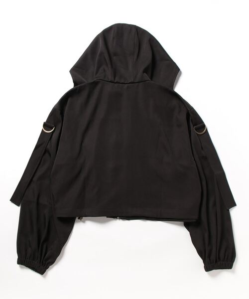 ANDGEEBEE（アンジービー）の「フーディブルゾン（ブルゾン・レディース・グレー/ブラック・MEDIUM）」の10枚目の写真