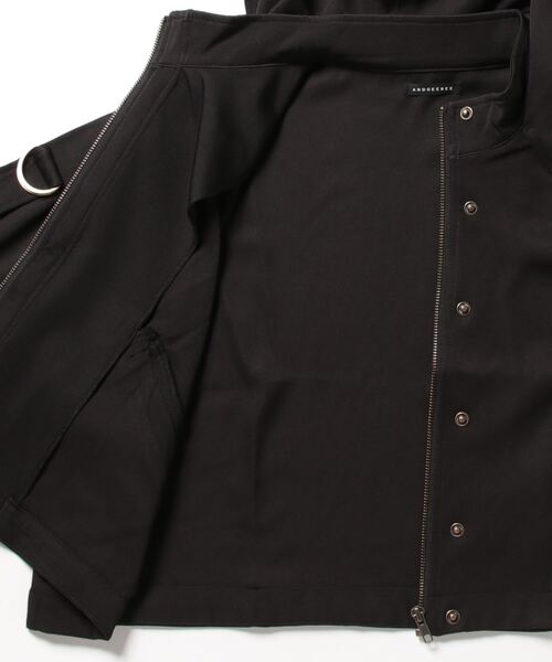 ANDGEEBEE（アンジービー）の「フーディブルゾン（ブルゾン・レディース・グレー/ブラック・MEDIUM）」の18枚目の写真