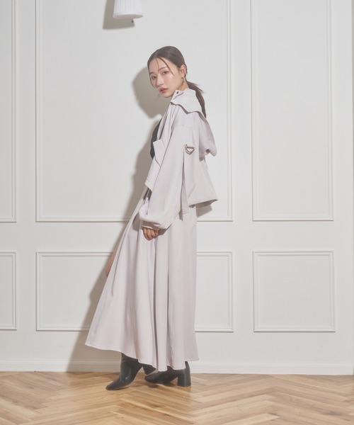 ANDGEEBEE（アンジービー）の「フーディブルゾン（ブルゾン・レディース・グレー/ブラック・MEDIUM）」の11枚目の写真