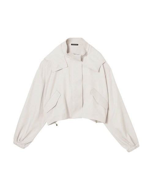 ANDGEEBEE（アンジービー）の「フーディブルゾン（ブルゾン・レディース・グレー/ブラック・MEDIUM）」の13枚目の写真