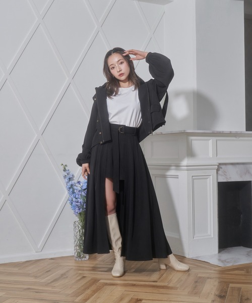 ANDGEEBEE（アンジービー）の「フーディブルゾン（ブルゾン・レディース・グレー/ブラック・MEDIUM）」の20枚目の写真