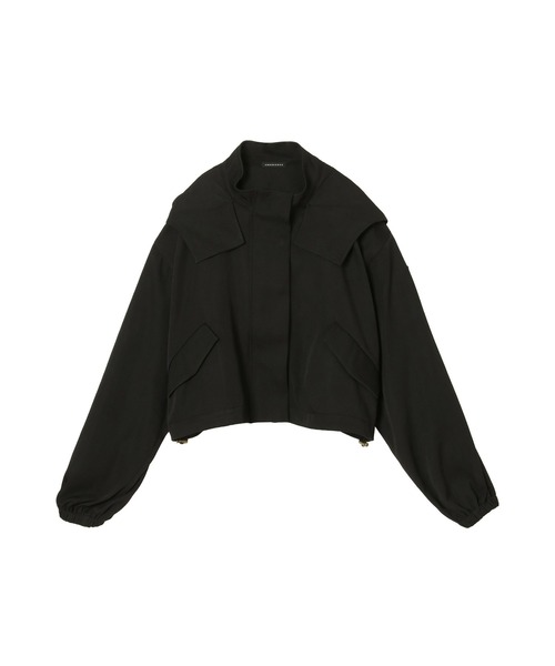 ANDGEEBEE（アンジービー）の「フーディブルゾン（ブルゾン・レディース・グレー/ブラック・MEDIUM）」の22枚目の写真