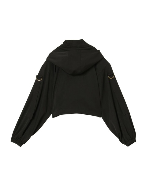 ANDGEEBEE（アンジービー）の「フーディブルゾン（ブルゾン・レディース・グレー/ブラック・MEDIUM）」の7枚目の写真