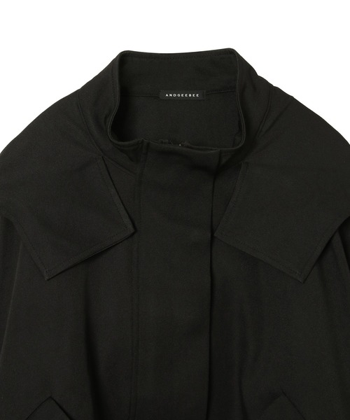 ANDGEEBEE（アンジービー）の「フーディブルゾン（ブルゾン・レディース・グレー/ブラック・MEDIUM）」の17枚目の写真