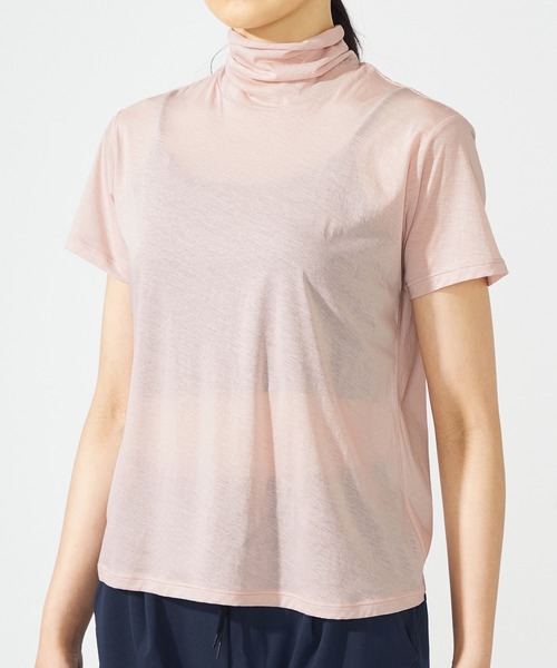 激レア!★Chacott by MALAHOV/チャコット★ストリングカットソー Chacott（チャコット）の「コットンシアーハイネックTシャツ（T