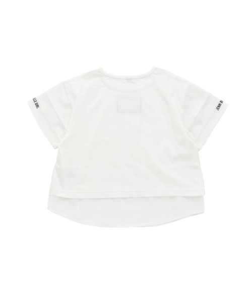 JENNI belle(ジェニィベル)の「【WEB限定】シフォン切替えレイヤード風Tシャツ(Tシャツ/カットソー・キッズ・オフホワイト/オレンジ/ラベンダー・130cm/150cm/160cm/140cm)」の8枚目の写真