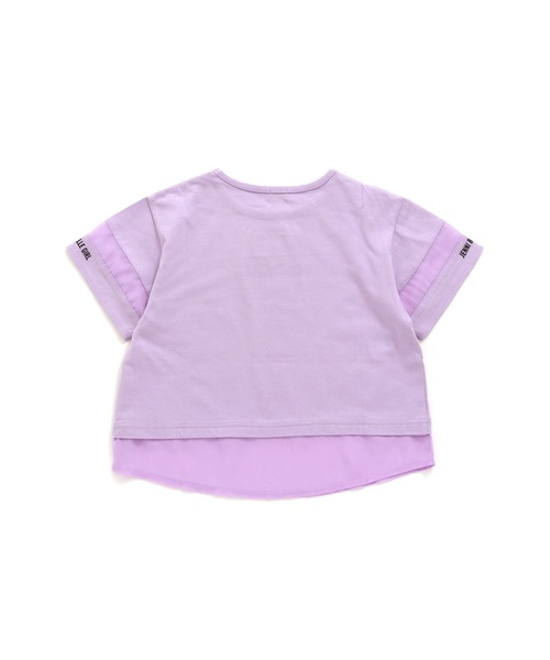 JENNI belle(ジェニィベル)の「【WEB限定】シフォン切替えレイヤード風Tシャツ(Tシャツ/カットソー・キッズ・オフホワイト/オレンジ/ラベンダー・130cm/150cm/160cm/140cm)」の10枚目の写真