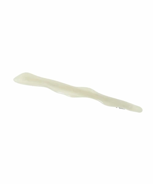 a.v.v（アーヴェヴェ）の「ナミナミバレッタ（バレッタ/ヘアクリップ・レディース・ライトグレー/ブラウン/アイボリー・38）」の2枚目の写真