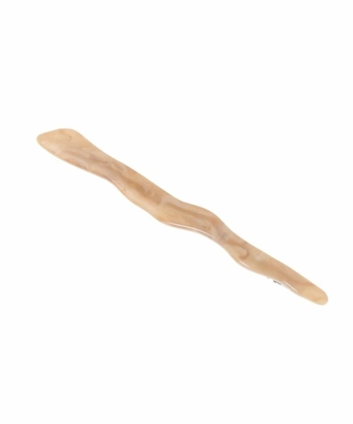 a.v.v（アーヴェヴェ）の「ナミナミバレッタ（バレッタ/ヘアクリップ・レディース・ライトグレー/ブラウン/アイボリー・38）」の3枚目の写真