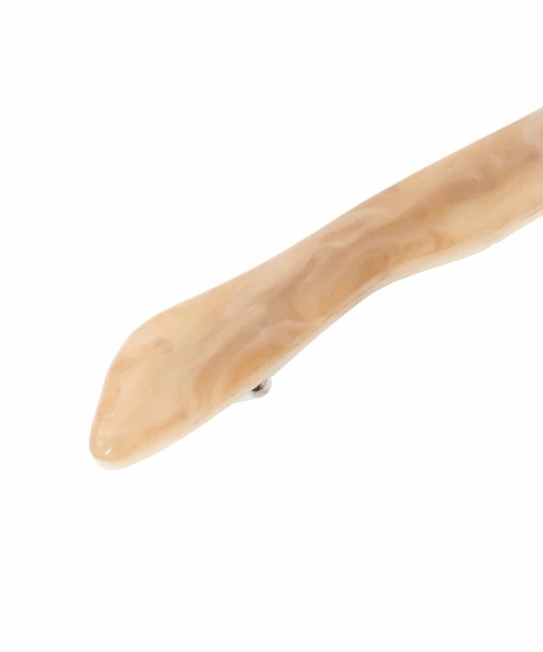 a.v.v（アーヴェヴェ）の「ナミナミバレッタ（バレッタ/ヘアクリップ・レディース・ライトグレー/ブラウン/アイボリー・38）」の5枚目の写真