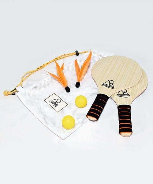 5050WORKSHOP(フィフティーフィフティーワークショップ)の「5050WORKSHOP RACKET SET OUTDOOR RACKET SET ラケットセット(おもちゃ・キッズ・ナチュラル・FREE)」の1枚目の写真