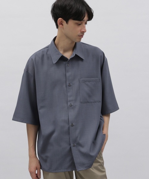 LOHEN BIG PATCH POCKET SHIRT グレー Maison MIHARA YASUHIRO ONLINE STORE（メゾンミハラヤスヒロ