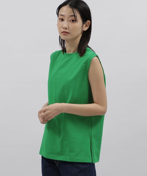 LAKOLE(ラコレ)の「ノースリーブトップ / 193264(Tシャツ/カットソー・レディース・グリーン/ピンク/ベージュ/ブラック/ホワイト・MEDIUM/SMALL)」の5枚目の写真