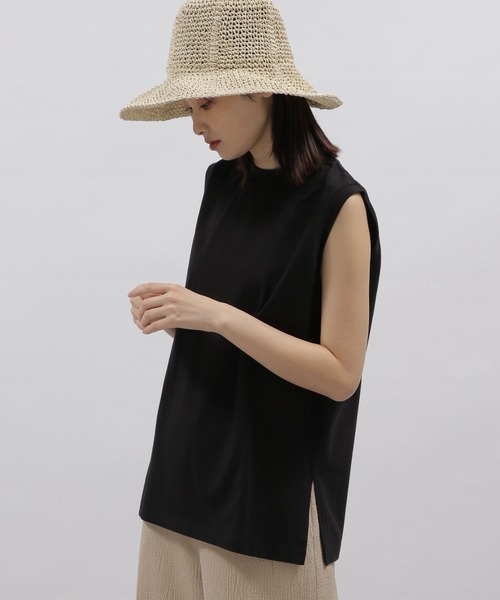 LAKOLE(ラコレ)の「ノースリーブトップ / 193264(Tシャツ/カットソー・レディース・グリーン/ピンク/ベージュ/ブラック/ホワイト・MEDIUM/SMALL)」の3枚目の写真