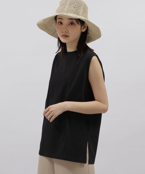 LAKOLE(ラコレ)の「ノースリーブトップ / 193264(Tシャツ/カットソー・レディース・グリーン/ピンク/ベージュ/ブラック/ホワイト・MEDIUM/SMALL)」の9枚目の写真
