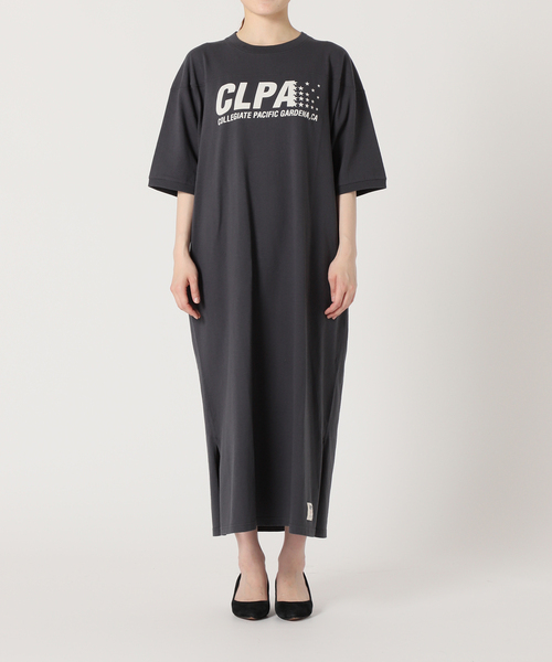 SLOBE IENA スローブイエナ 黒 半袖 ワンピース SLOBE IENA（スローブイエナ）の「【Collegiate Pacific】 SLOBE