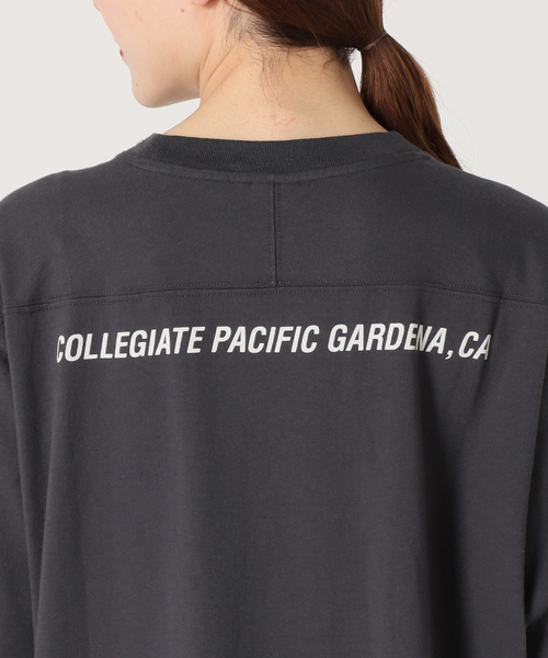 SLOBE IENA（スローブイエナ）の「【Collegiate Pacific】 SLOBE別注  S/Sワンピース（ワンピース・レディース・チャコールグレー/アイボリー・FREE）」の12枚目の写真