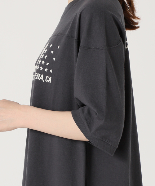 SLOBE IENA（スローブイエナ）の「【Collegiate Pacific】 SLOBE別注  S/Sワンピース（ワンピース・レディース・チャコールグレー/アイボリー・FREE）」の16枚目の写真