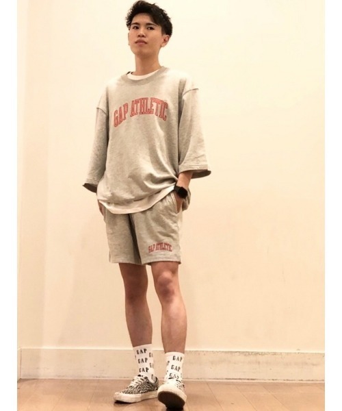 GAP（ギャップ）の「ヴィンテージソフト GAPロゴ スウェットショートパンツ（スウェットパンツ・メンズ・ブラック/ライトグレー/ブルー/ホワイト/パープル/イエロー・XL/M/S/XXS/L/XS）」の16枚目の写真