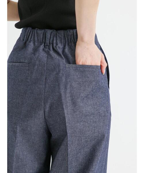 Te chichi（テチチ）の「リネン混デニムワイドパンツ（デニムパンツ・レディース・オフホワイト/ネイビー・SMALL/MEDIUM）」の22枚目の写真