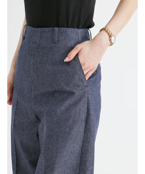 Te chichi（テチチ）の「リネン混デニムワイドパンツ（デニムパンツ・レディース・オフホワイト/ネイビー・SMALL/MEDIUM）」の21枚目の写真