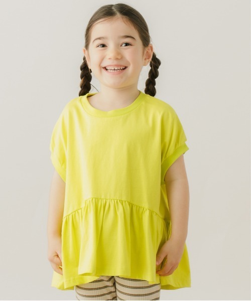 BAYFLOW(ベイフロー)の「フレアTシャツ(KIDS)(Tシャツ/カットソー・キッズ・パープル/チャコール/イエロー・120cm/110cm/140cm/130cm)」の3枚目の写真
