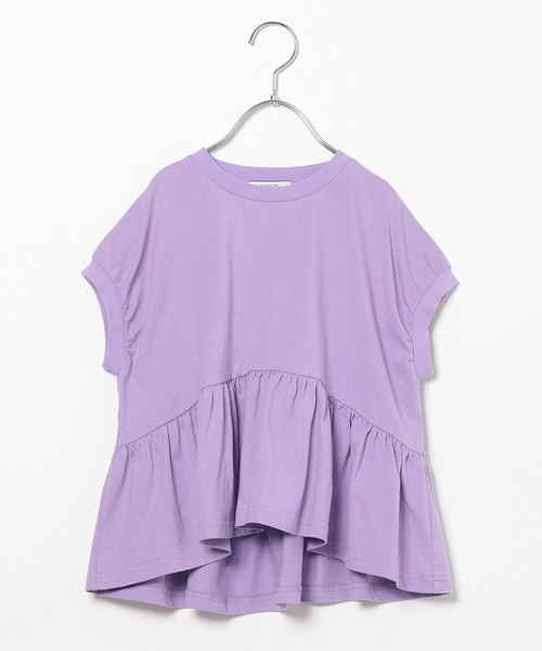 BAYFLOW(ベイフロー)の「フレアTシャツ(KIDS)(Tシャツ/カットソー・キッズ・パープル/チャコール/イエロー・120cm/110cm/140cm/130cm)」の15枚目の写真