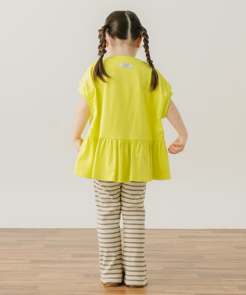 BAYFLOW(ベイフロー)の「フレアTシャツ(KIDS)(Tシャツ/カットソー・キッズ・パープル/チャコール/イエロー・120cm/110cm/140cm/130cm)」の4枚目の写真