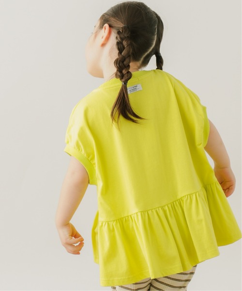 BAYFLOW(ベイフロー)の「フレアTシャツ(KIDS)(Tシャツ/カットソー・キッズ・パープル/チャコール/イエロー・120cm/110cm/140cm/130cm)」の5枚目の写真
