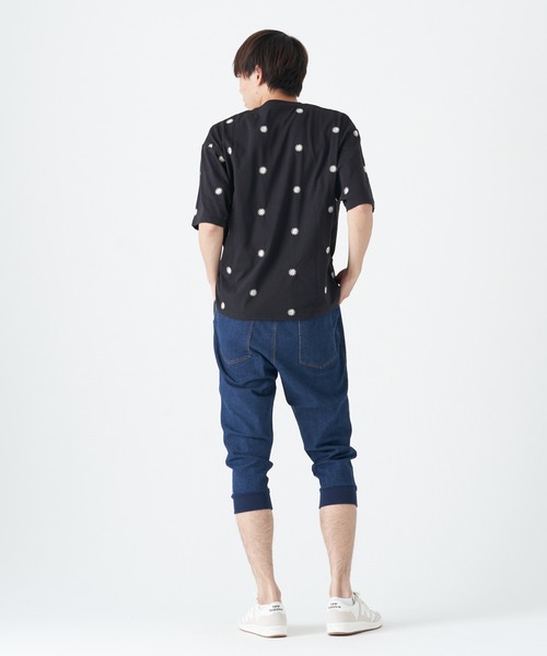 CORISCO（コリスコ）の「花柄刺繍 半袖BIG TEE(M1)（Tシャツ/カットソー・メンズ・ブルー/レッド/ブラック/ライトグレー/グリーン/ホワイト・LARGE/X-LARGE/MEDIUM）」の19枚目の写真