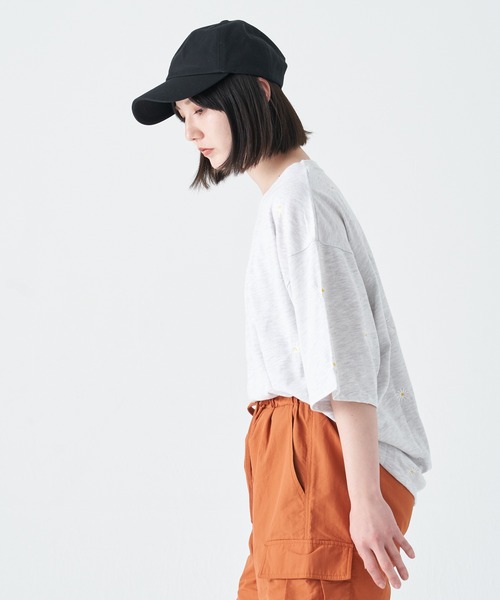 CORISCO（コリスコ）の「花柄刺繍 半袖BIG TEE(M1)（Tシャツ/カットソー・メンズ・ブルー/レッド/ブラック/ライトグレー/グリーン/ホワイト・LARGE/X-LARGE/MEDIUM）」の22枚目の写真