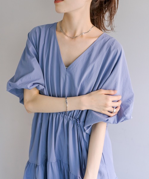 セール】ドロストギャザーワンピース（ワンピース）｜mystic