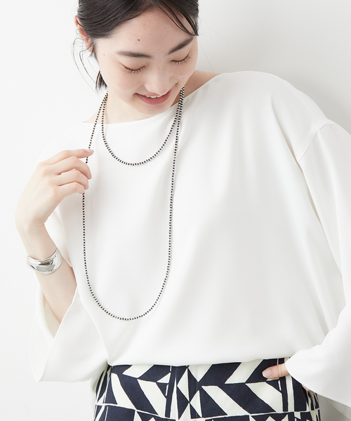 plage(プラージュ)の「【ERICKA NICOLAS BEGAY/エリッカ ニコラス ビゲイ】 4MM/140/O ネックレス(ネックレス・レディース・シルバー系その他・FREE)」の2枚目の写真