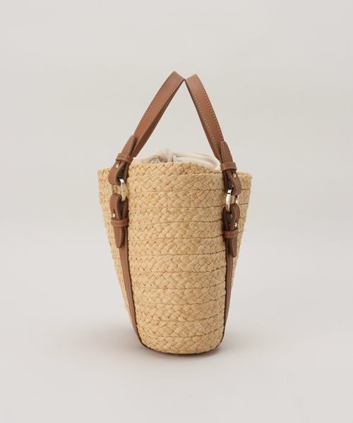 Helen Kaminski（ヘレンカミンスキー）の「≪一部店舗+WEB限定≫【HELEN KAMINSKI/ヘレン カミンスキー】 PINIMIL S BRIDLE（かごバッグ・レディース・ベージュ/ブラック・FREE）」の3枚目の写真