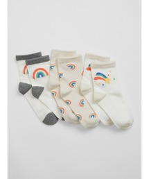 GAP | レインボー クルーソックス 3足セット (キッズ)(ソックス/靴下)