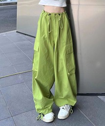 me+em select | 【 ２WAY ／３SIZE 】ドローストリングボリュームワイドカーゴパンツ(カーゴパンツ)