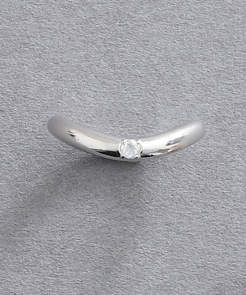 silver925 ロイヤルブルームーンストーン U字 ピンキーリング