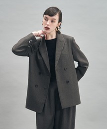 MECRE | ダブルブレストツィードジャケット(テーラードジャケット)