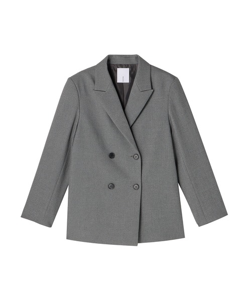 MECRE(メクル)の「ダブルブレストツィードジャケット(テーラードジャケット・レディース・ブラウン/グレー・S/M)」の13枚目の写真