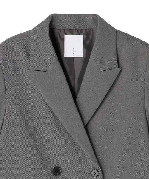MECRE(メクル)の「ダブルブレストツィードジャケット(テーラードジャケット・レディース・ブラウン/グレー・S/M)」の16枚目の写真