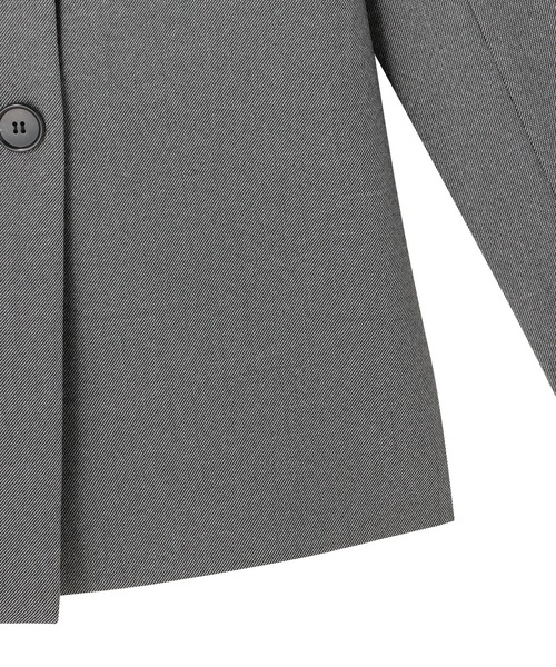 MECRE(メクル)の「ダブルブレストツィードジャケット(テーラードジャケット・レディース・ブラウン/グレー・S/M)」の18枚目の写真