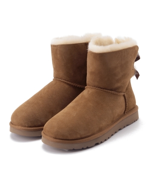 Ray BEAMS（レイビームス）の「UGG Australia / ミニ　"BaileyBow" ブーツ（ブーツ・レディース・ブラック/ライトブラウン・6/8/7/5）」の7枚目の写真