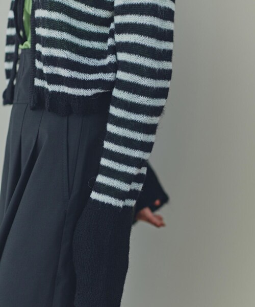 N.（N. Natural Beauty Basic）（エヌエヌナチュラルビューティーベーシック）の「◆コルセット風ワイドパンツ（スラックス・レディース・ブラック/グレー・MEDIUM）」の21枚目の写真