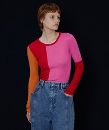 Multi Color Knit Top/マルチカラーニットトップ【MAISON SPECIAL/メゾンスペシャル】