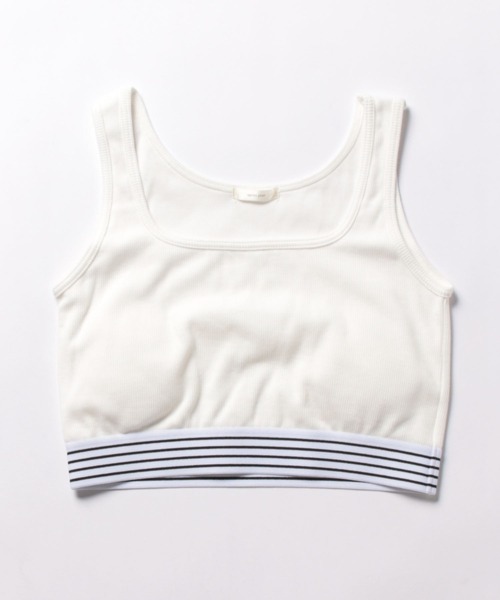 apres jour（アプレジュール）の「カップ付きダブルボーダータンク【ZOZOTOWN限定アイテム】（タンクトップ・レディース・オフホワイト/ブラック・X-LARGE/フリー）」の20枚目の写真