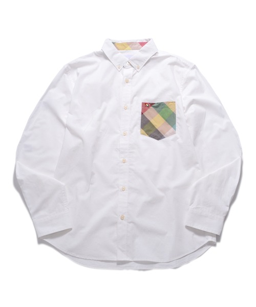 Arnold Palmer(アーノルドパーマー)の「パーマーチェック 長袖 シェア シャツ(シャツ/ブラウス・レディース・ネイビー/ベージュ/ホワイト/ネイビー系1・XS/M/L/S/LL)」の15枚目の写真