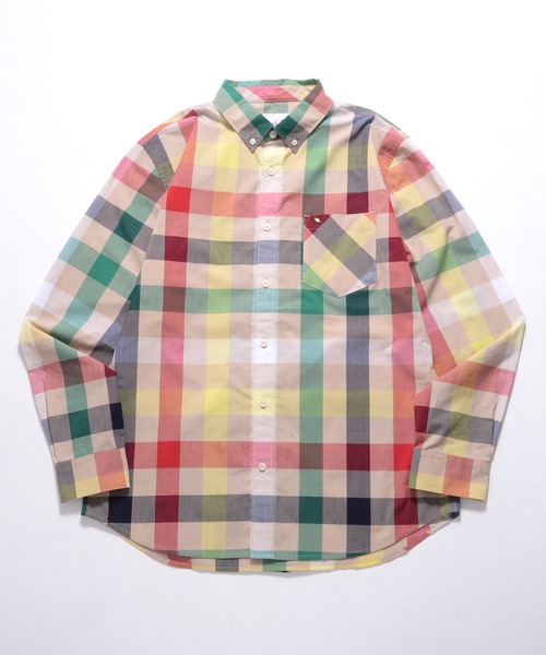 Arnold Palmer(アーノルドパーマー)の「パーマーチェック 長袖 シェア シャツ(シャツ/ブラウス・レディース・ネイビー/ベージュ/ホワイト/ネイビー系1・XS/M/L/S/LL)」の16枚目の写真